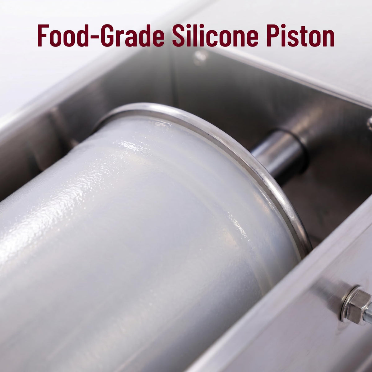 Stainless Steel Dual Speed 15lb Sausage Stuffer with 4 Nozzles F937713