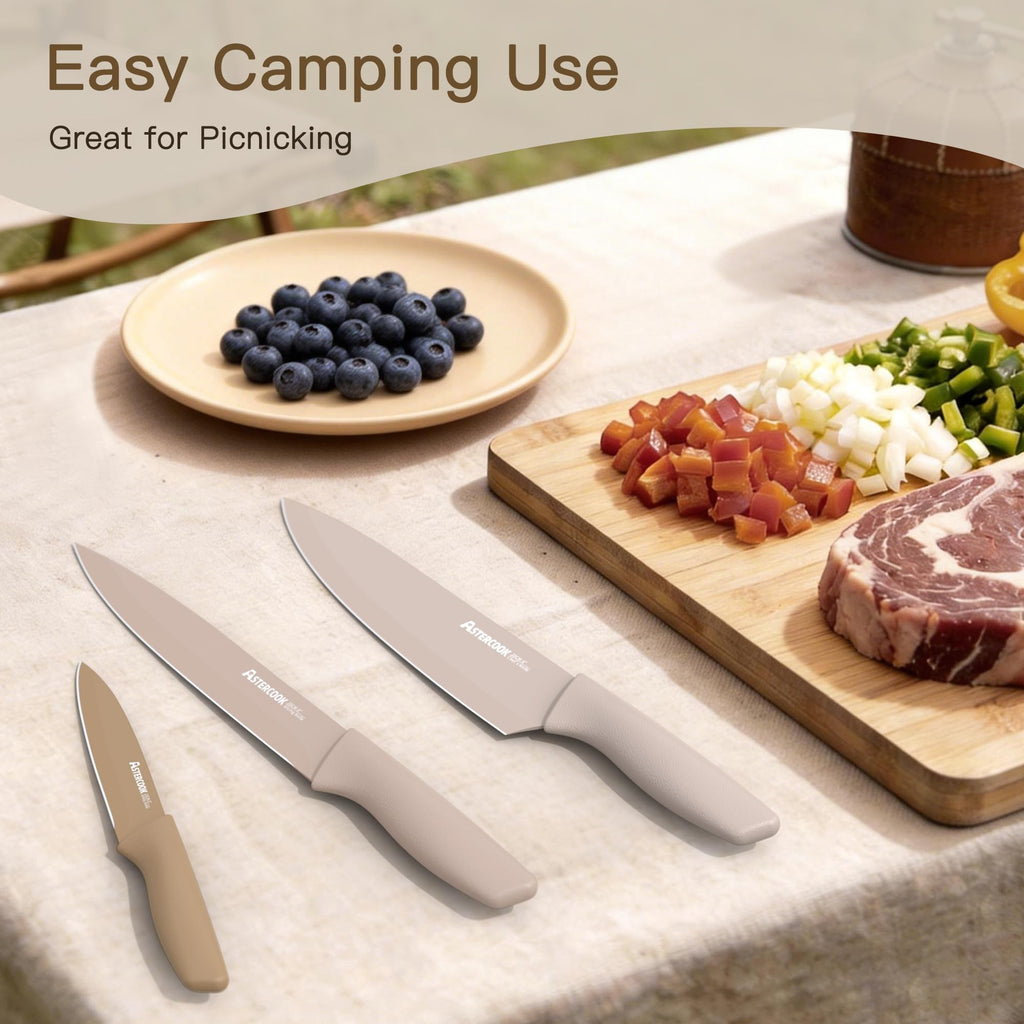 13 Piece Stainless Steel Kitchen Knife Set with Blade Guards C650