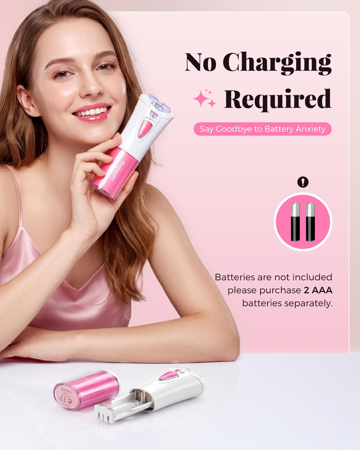 Portable Electric Facial Epilator with LED F67589