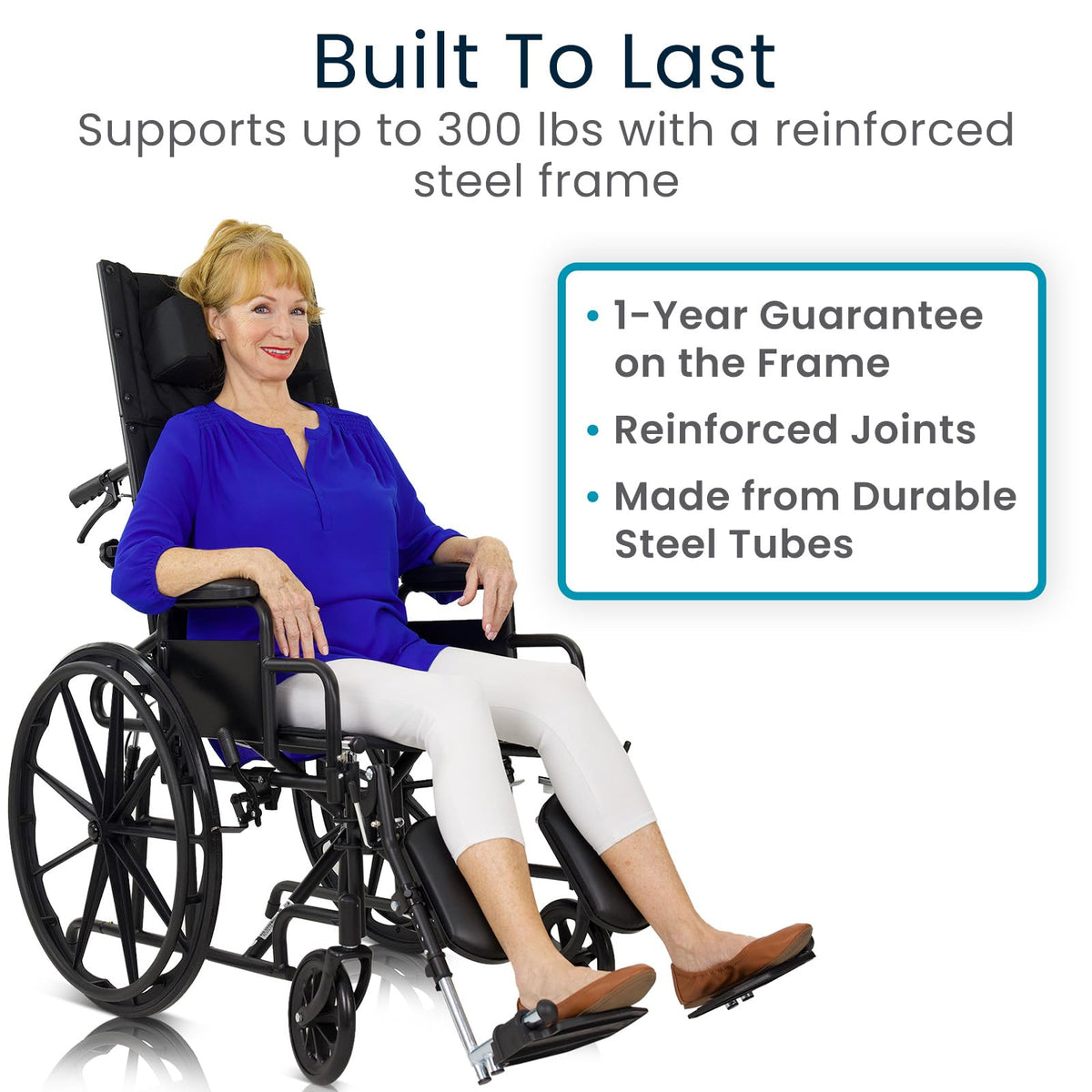 Reclining Wheelchair with Elevating Leg Rests U651223