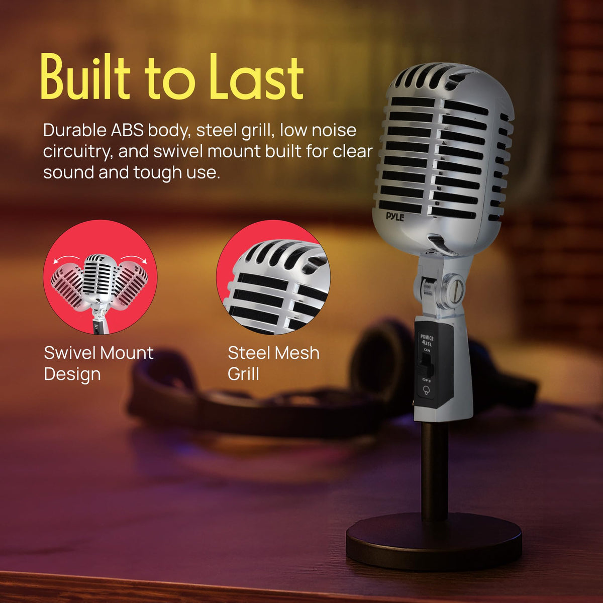 Classic Retro Dynamic Vocal Microphone O165