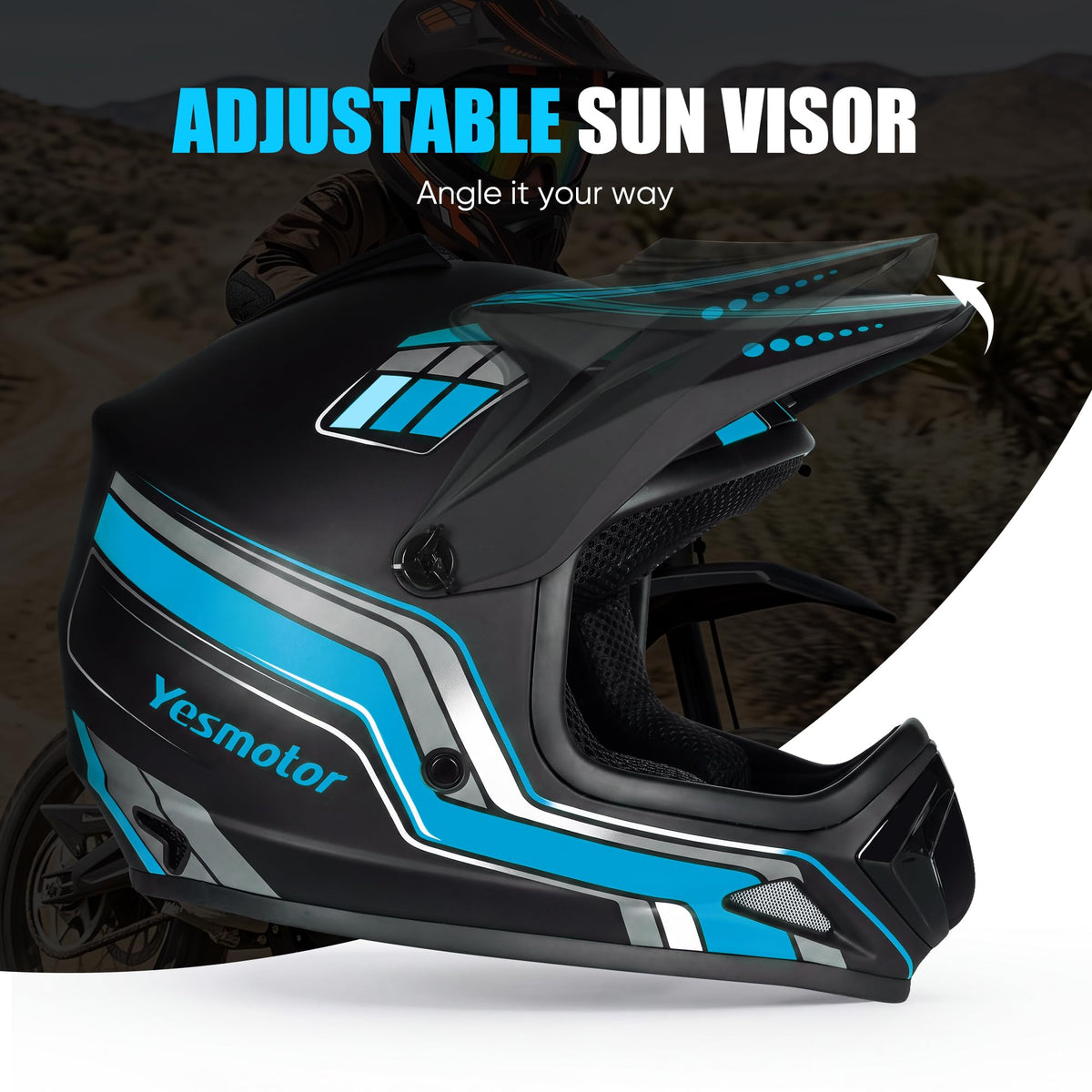 Youth Dirt Bike Full Face Helmet N2307