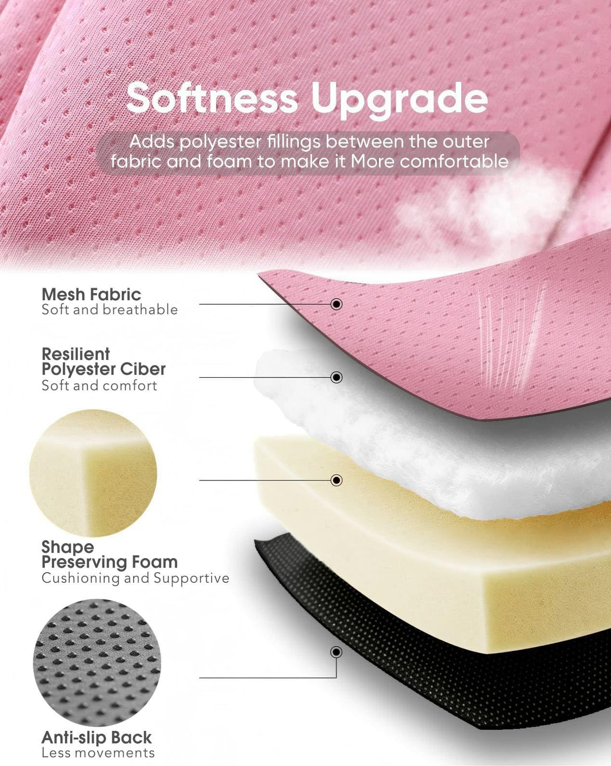 Pink Infant Car Seat Insert L51598