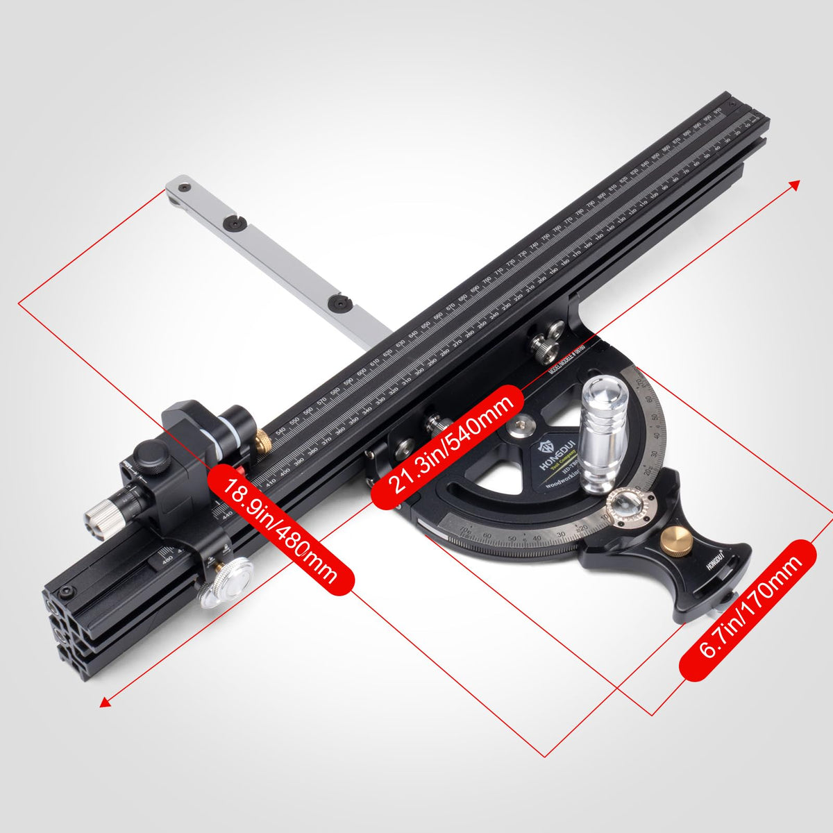 Aluminum Alloy Miter Gauge with Miter Fence T64360