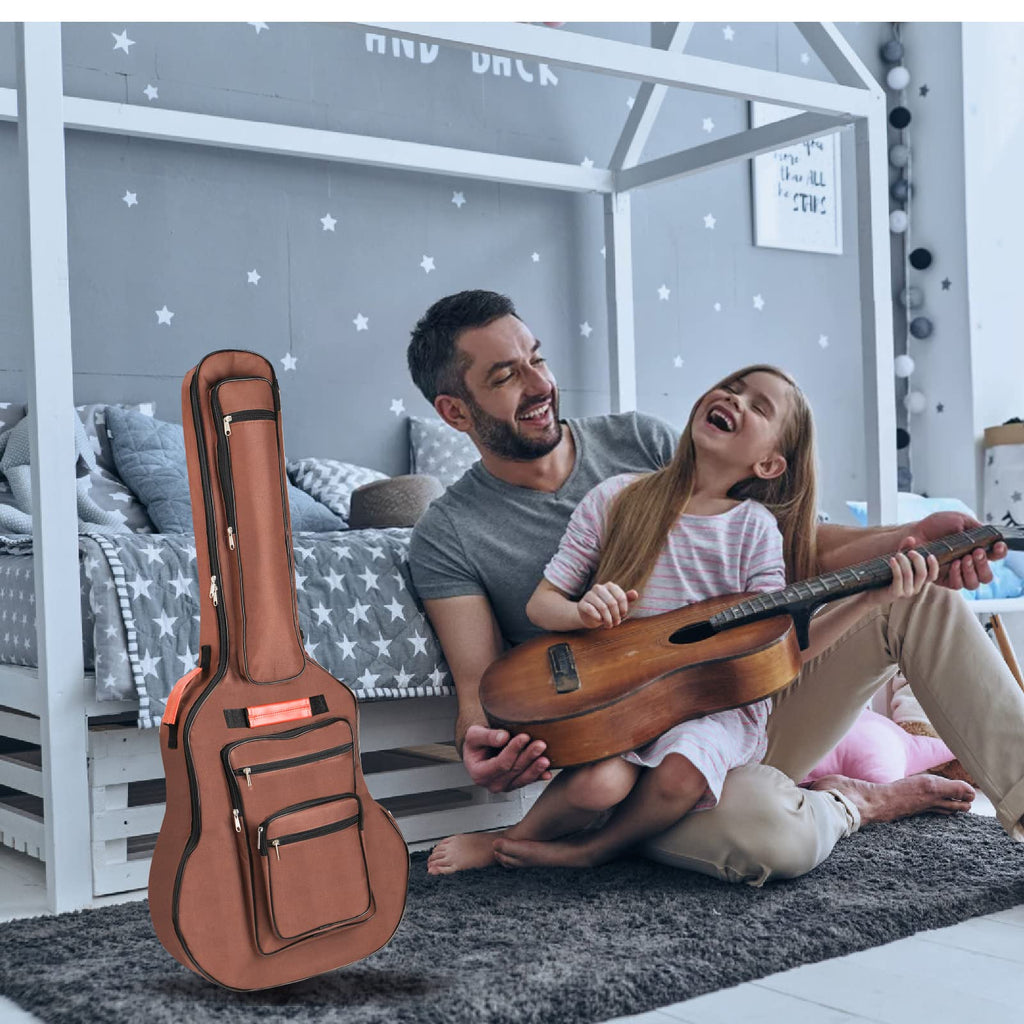 40 41 42 Inches 6 Pockets Waterproof Oxford Cloth Guitar Bag T111476