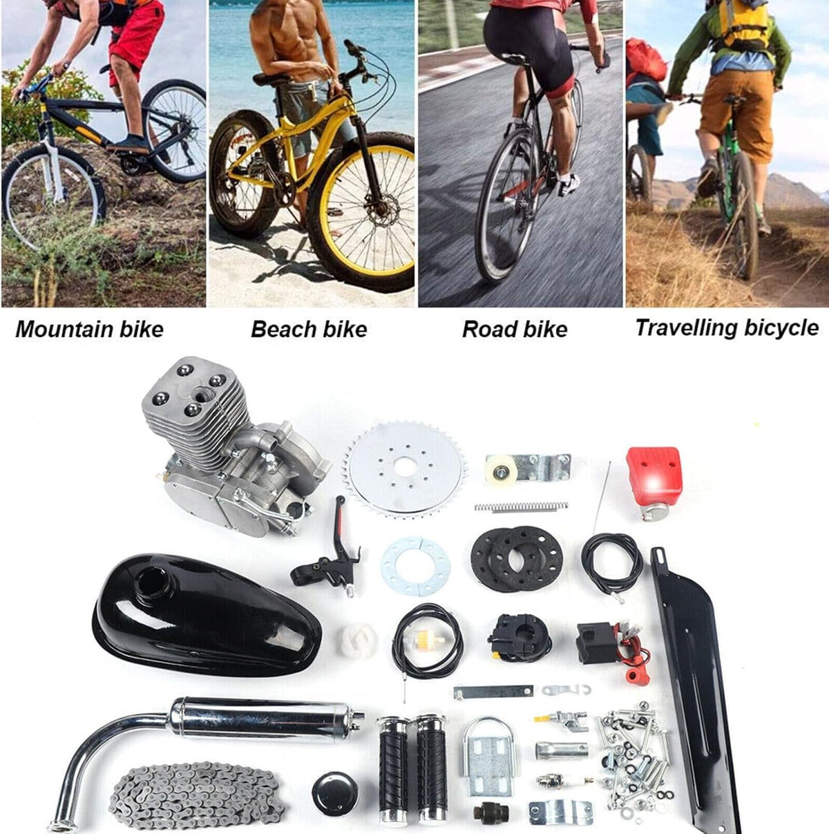 100CC 2 Stroke Air-Cooling Bicycle Engine Kit G176
