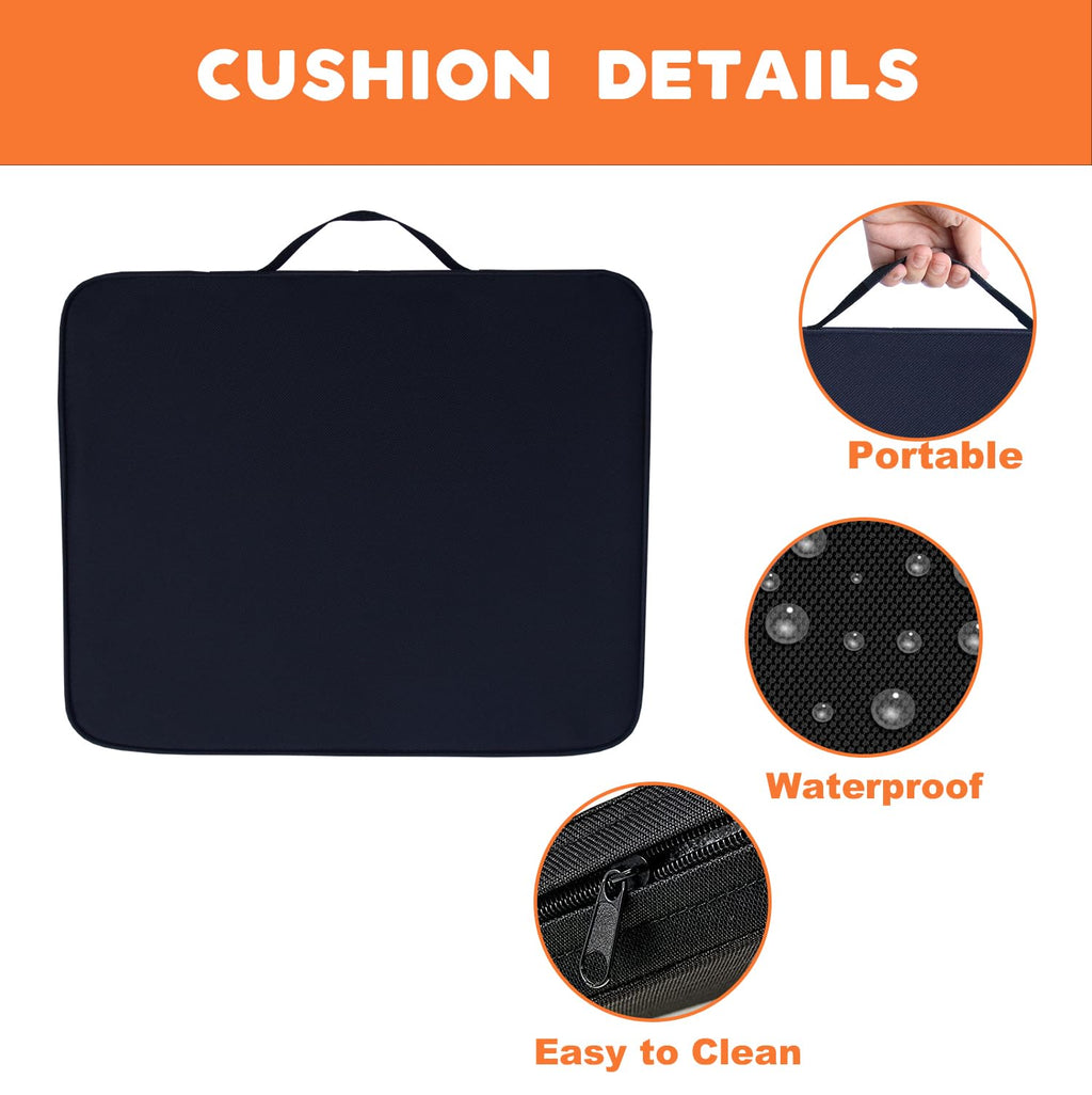 Black 2 Pack Heated Stadium Seat Cushions Y926