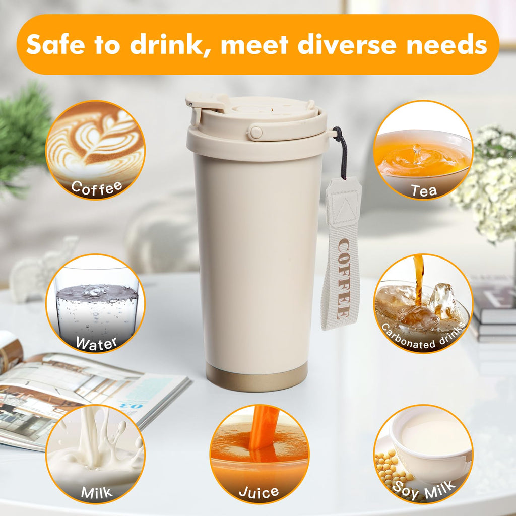 2 Pack 17oz Insulated Stainless Steel Coffee Mug Y332