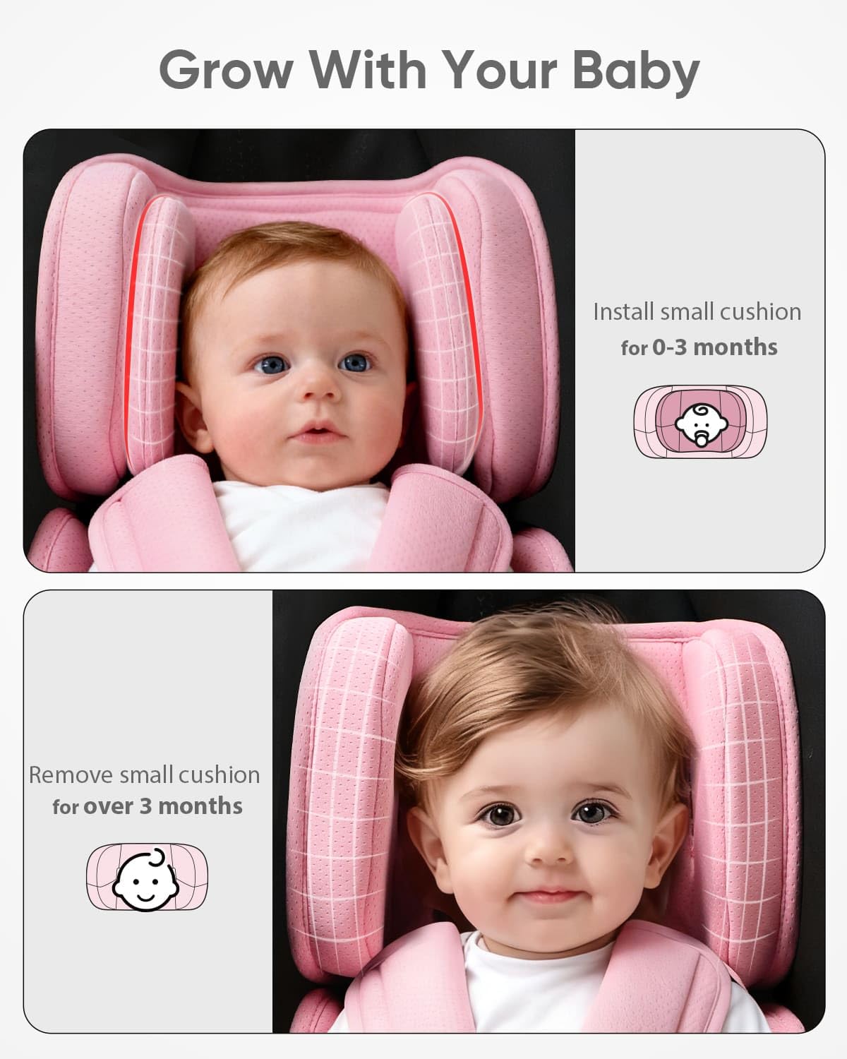 Pink Infant Car Seat Insert L51598