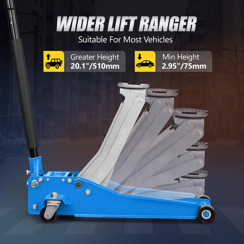 3 Ton Low Profile Aluminum Steel Floor Jack N709346