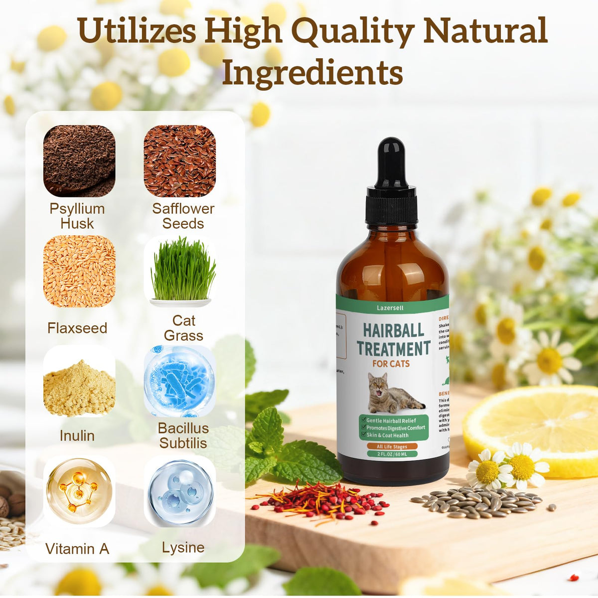 Cat Hairball Remedy with Natural Ingredients & Vitamins P197638