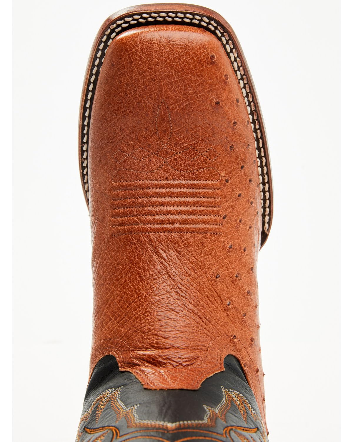 Ostrich Western Boot Broad Square Toe Z7832