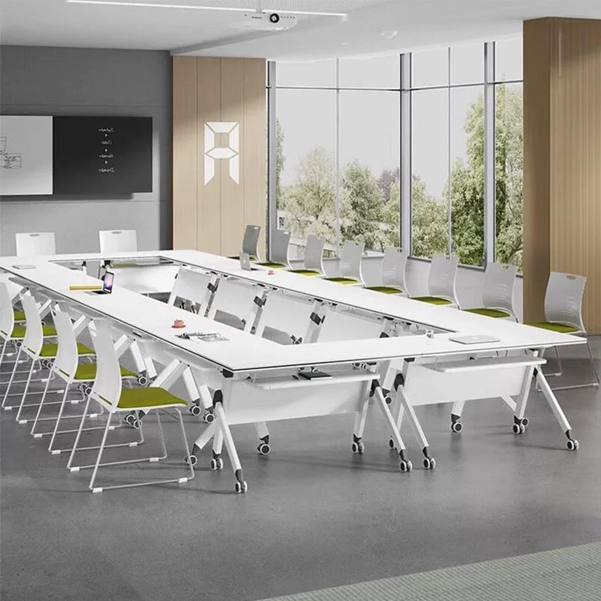 Folding Conference Table with Casters W846