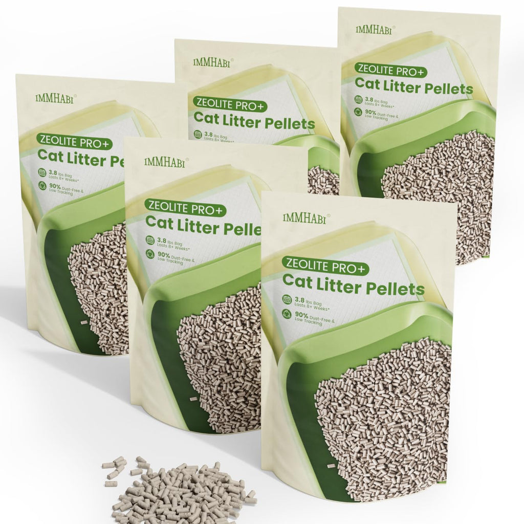 Zeolite Cat Litter Pellets, Dust Free, 19 lbs T536988