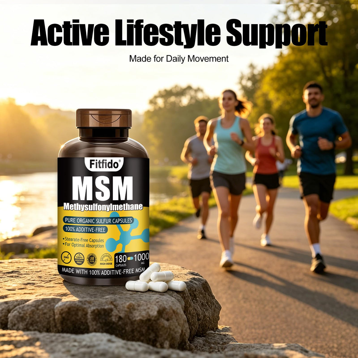 MSM Capsules 1000mg 180 Count A2079