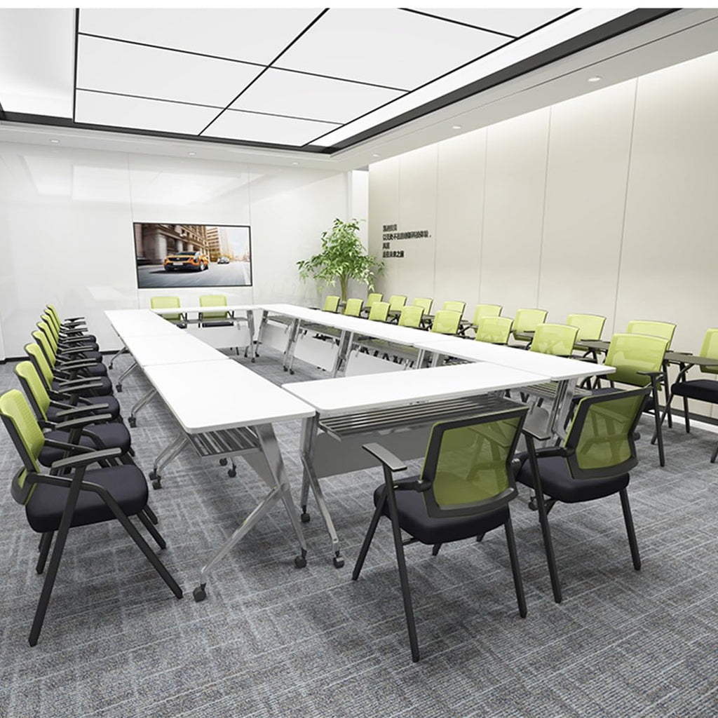 Foldable Mesh Office Chair with Writing Board C22569
