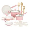 12 Piece Pink Nonstick Ceramic Cookware Set R964053