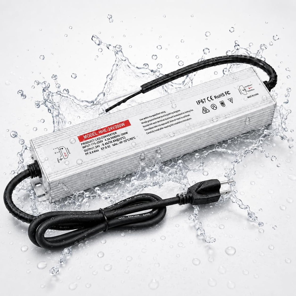 24V 200W IP67 Waterproof LED Power Supply N306268