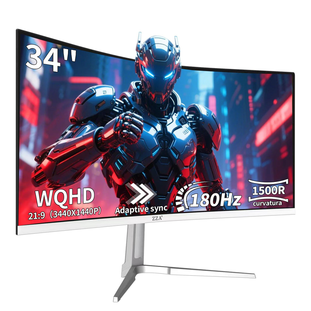 34 Inch Curved 1500R WQHD 180hz VA Gaming Monitor Z182534