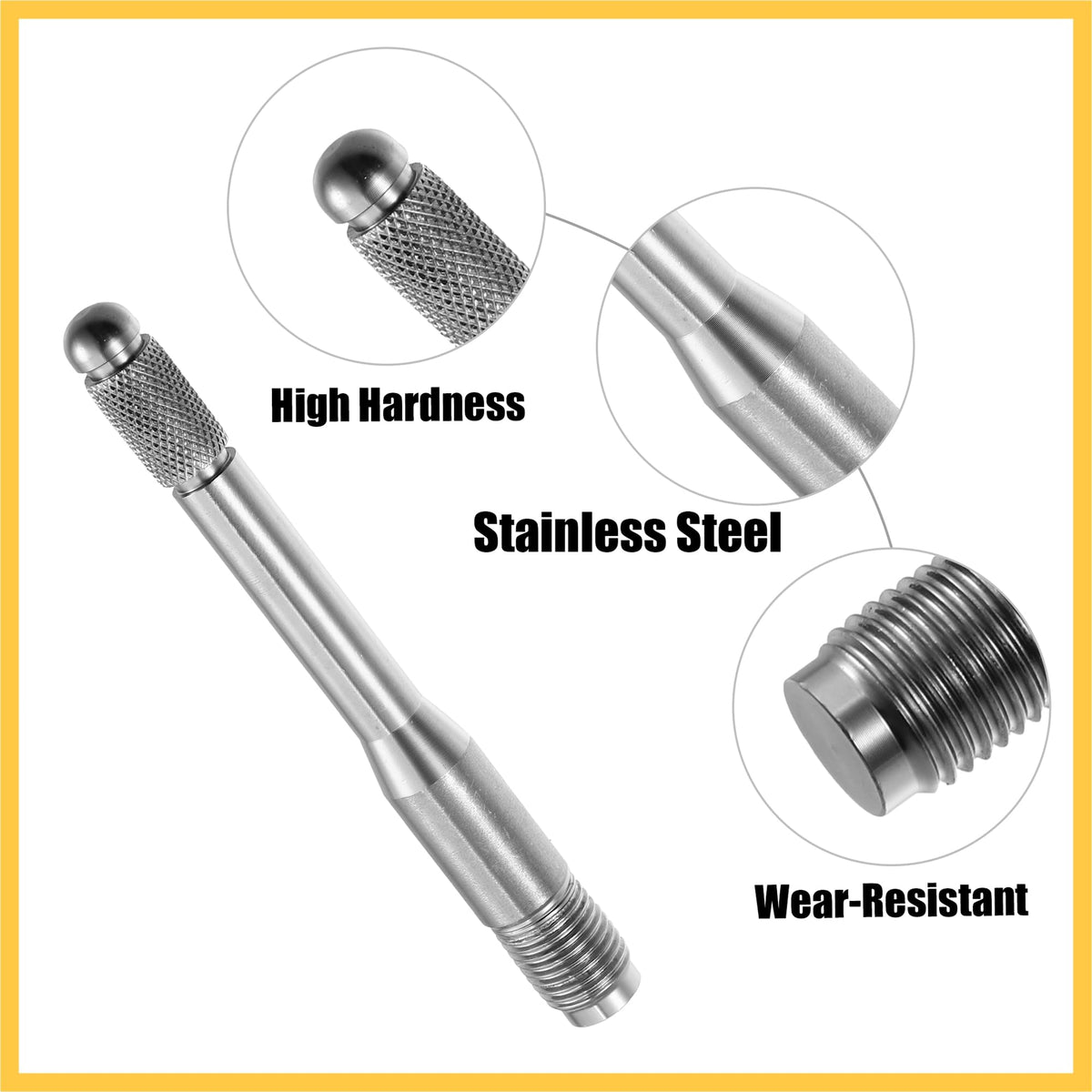 M14x1.5 Wheel Alignment Pin Pack of 1 Silver Tone J3005
