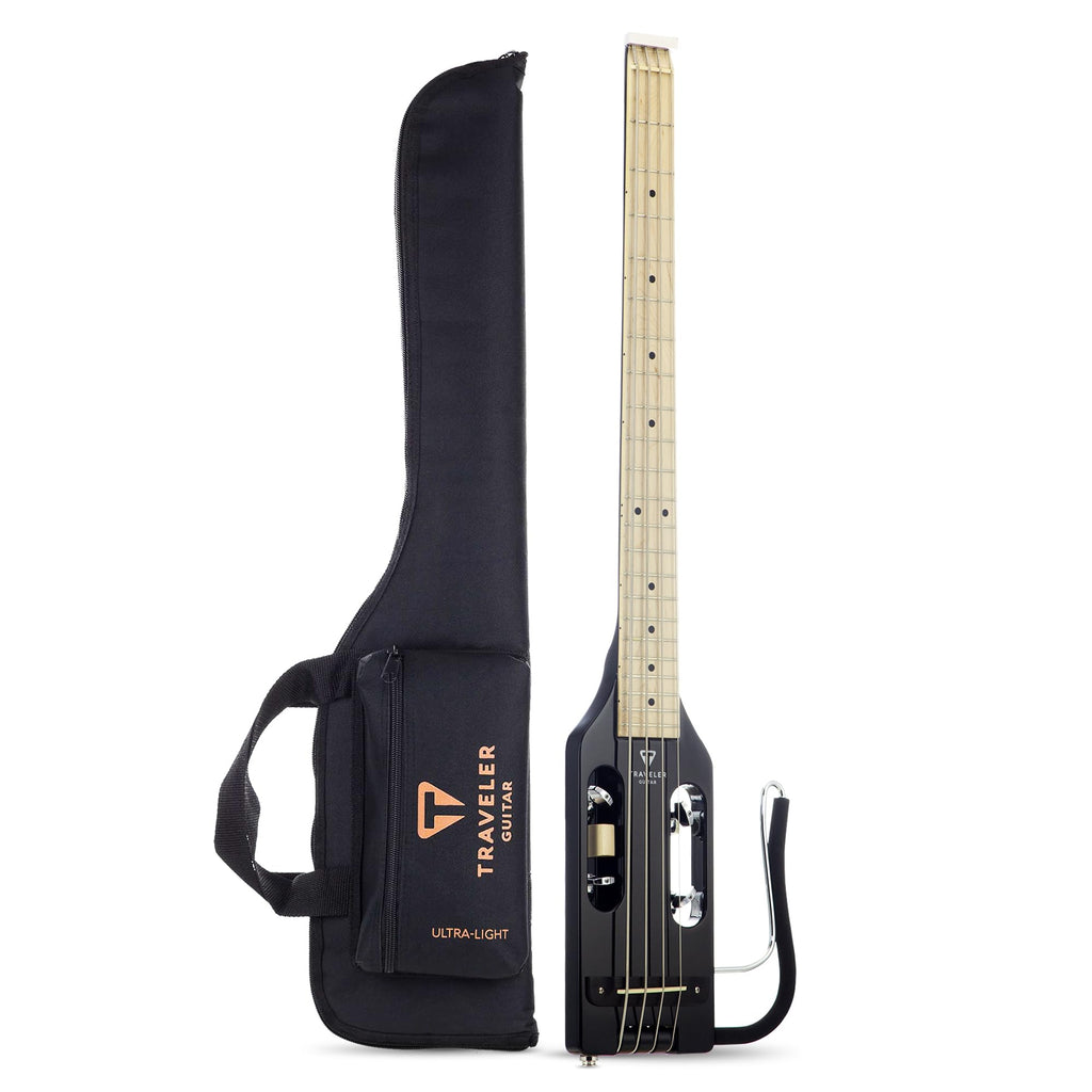 Gloss Black Headless Travel Bass Guitar Z3137