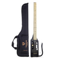 Gloss Black Headless Travel Bass Guitar Z3137