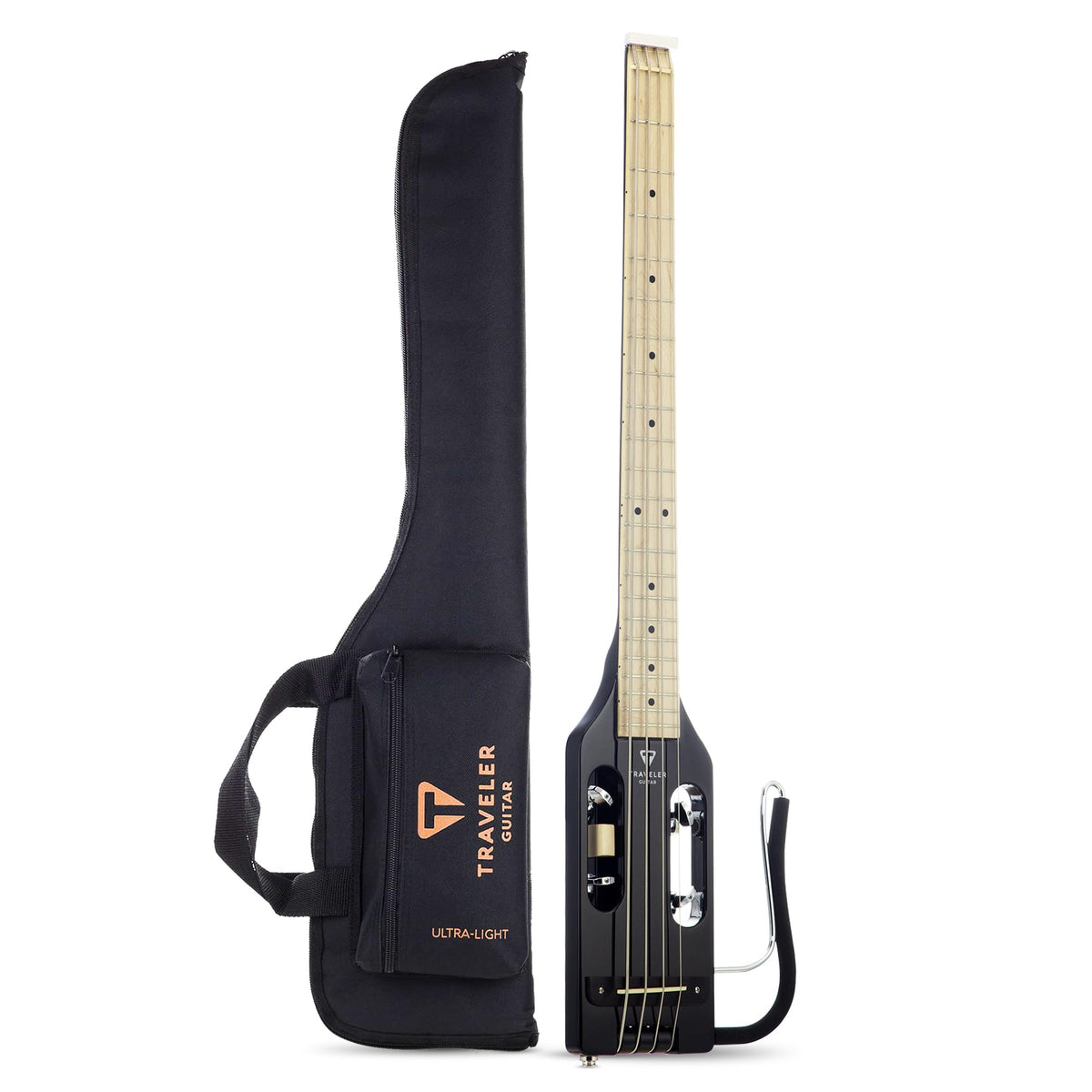 Gloss Black Headless Travel Bass Guitar Z3137