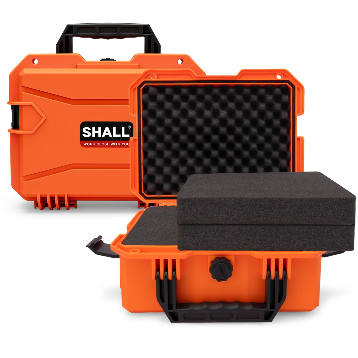 IP67 Waterproof Protective Camera Case with Customizable Foam, Orange I92044