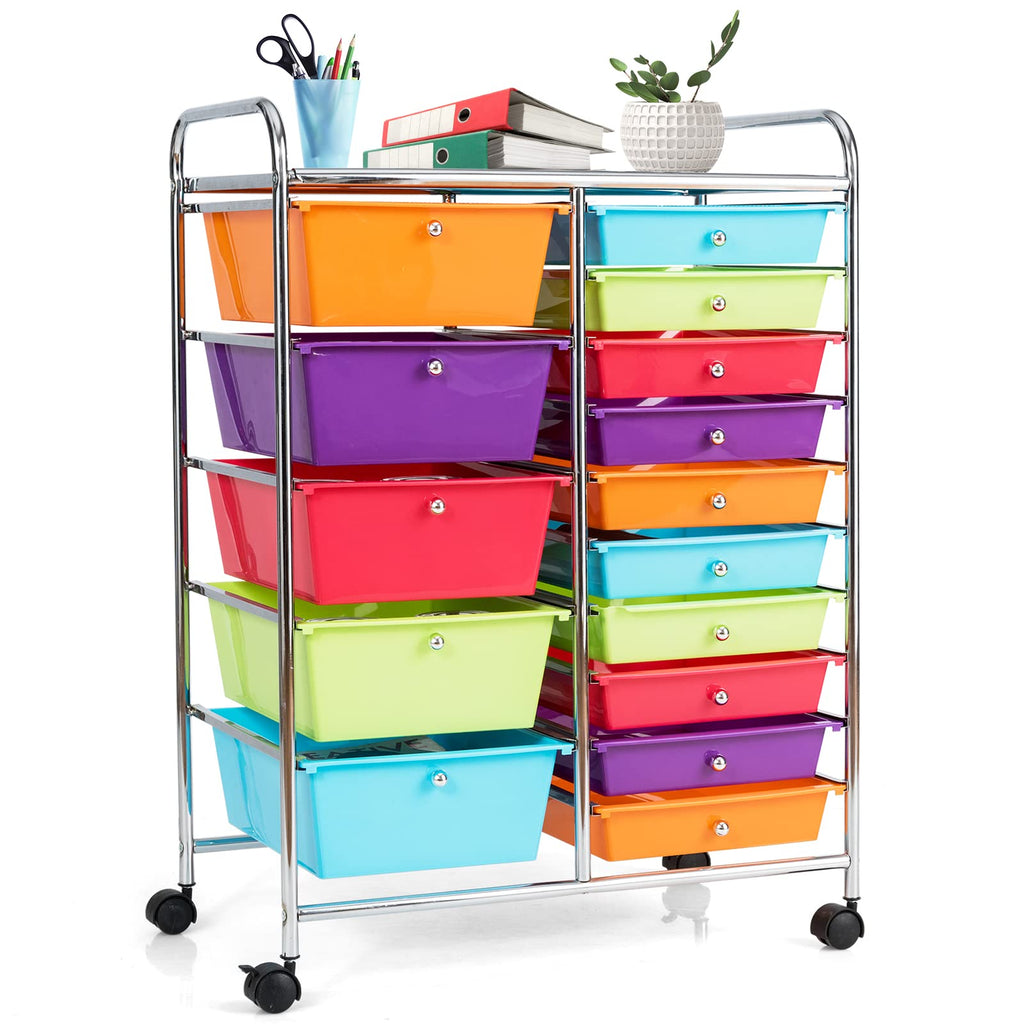 15 Drawer Rolling Storage Cart M45714