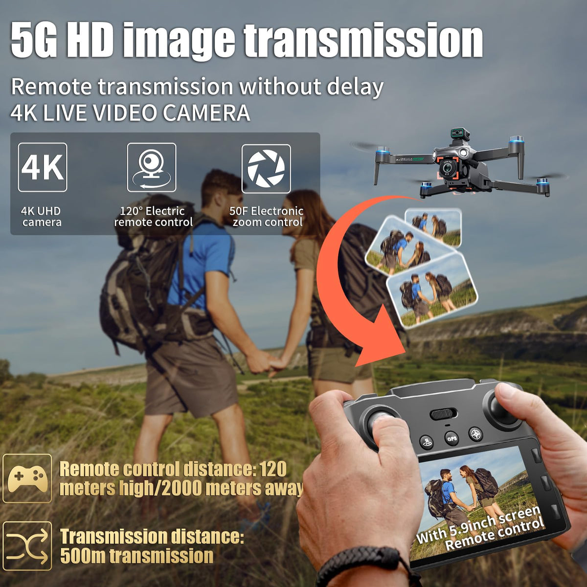 4K Camera Drone with Large Screen Z178198