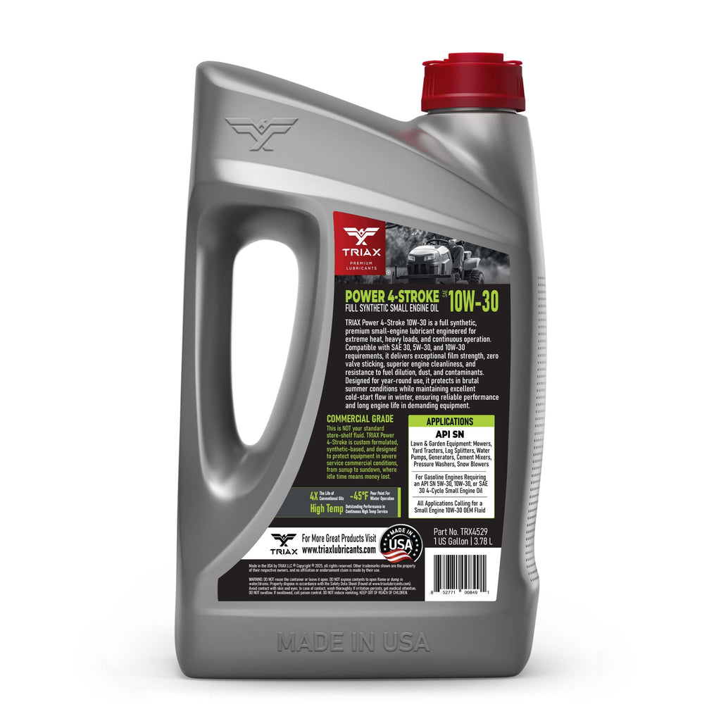 4-Stroke 10W-30 Full Synthetic Small Engine Motor Oil 1 Gallon A73648