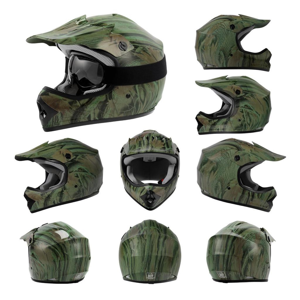 Youth Kids Motocross Helmet with Goggles & Gloves J306416