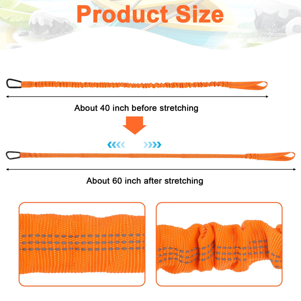Kayak Paddle Leash with Carabiner H7396