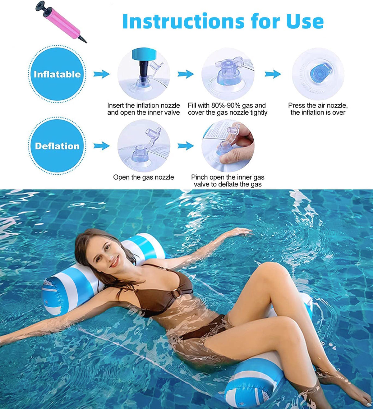 4 Pack XL Water Pool Floats N72497