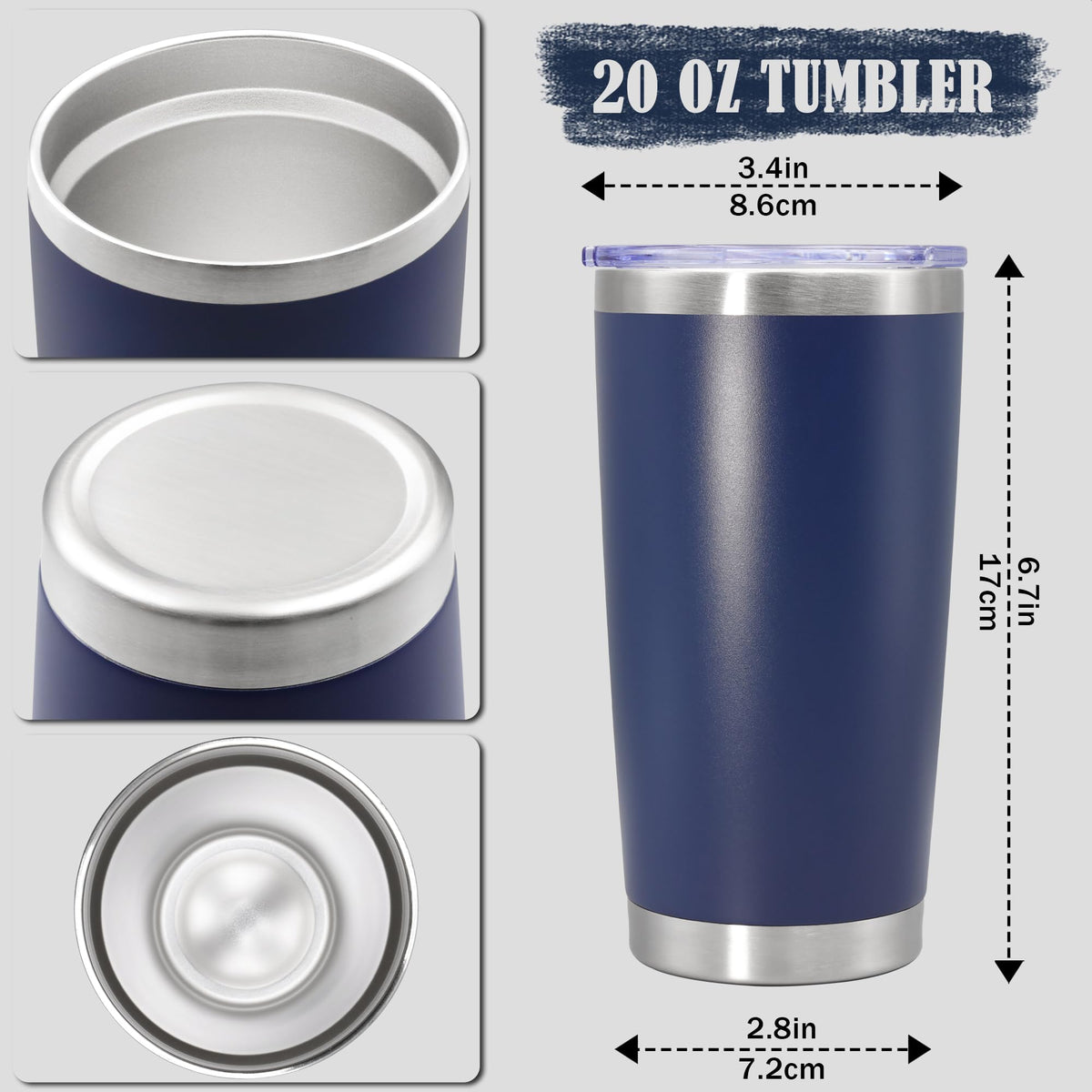 20oz Insulated Stainless Steel Tumbler with Lid J60446