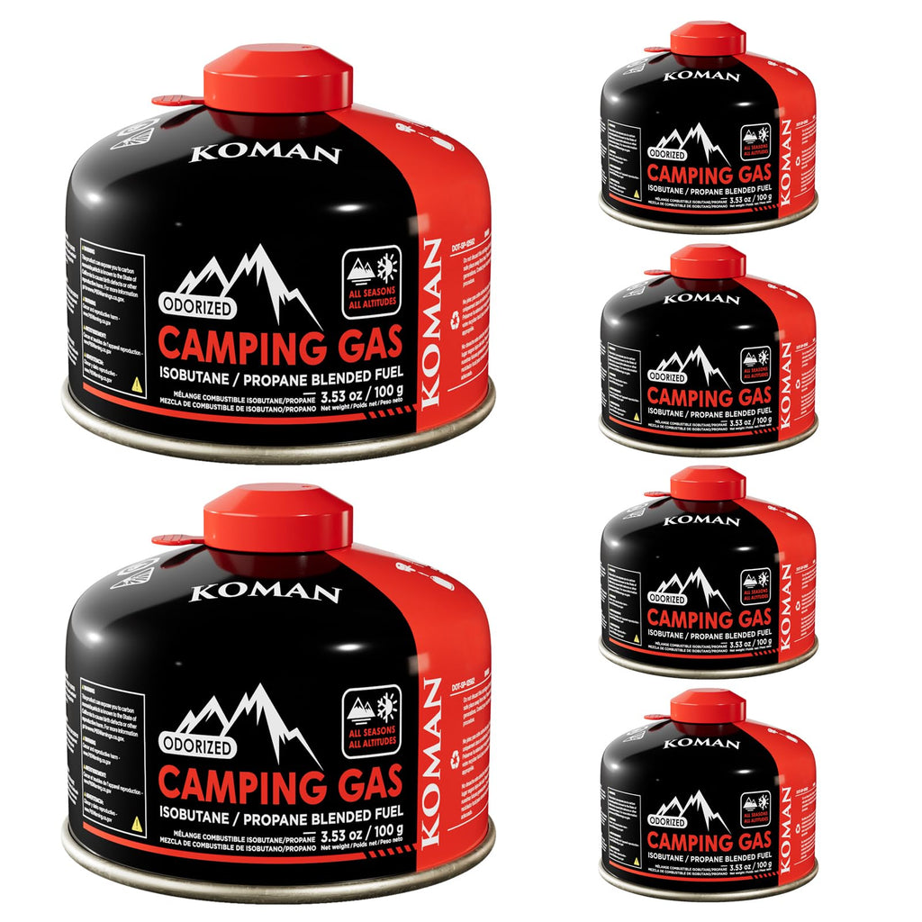 230 Gram Isobutane Butane Propane Camping Fuel Canister Pack of 6 V239038