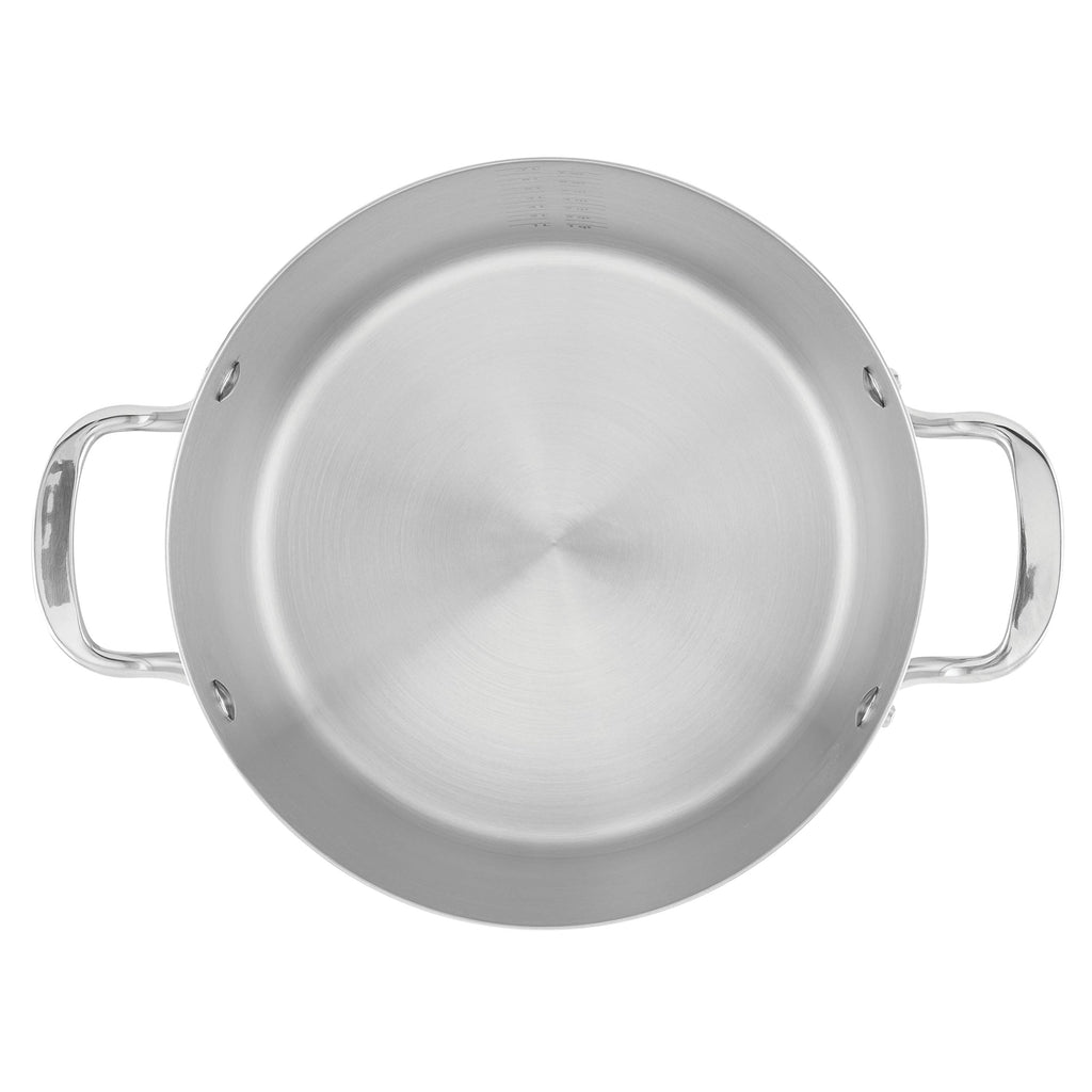 Stainless Steel 3-Ply Base Induction Stock Pot with Lid, 8-Quart F851