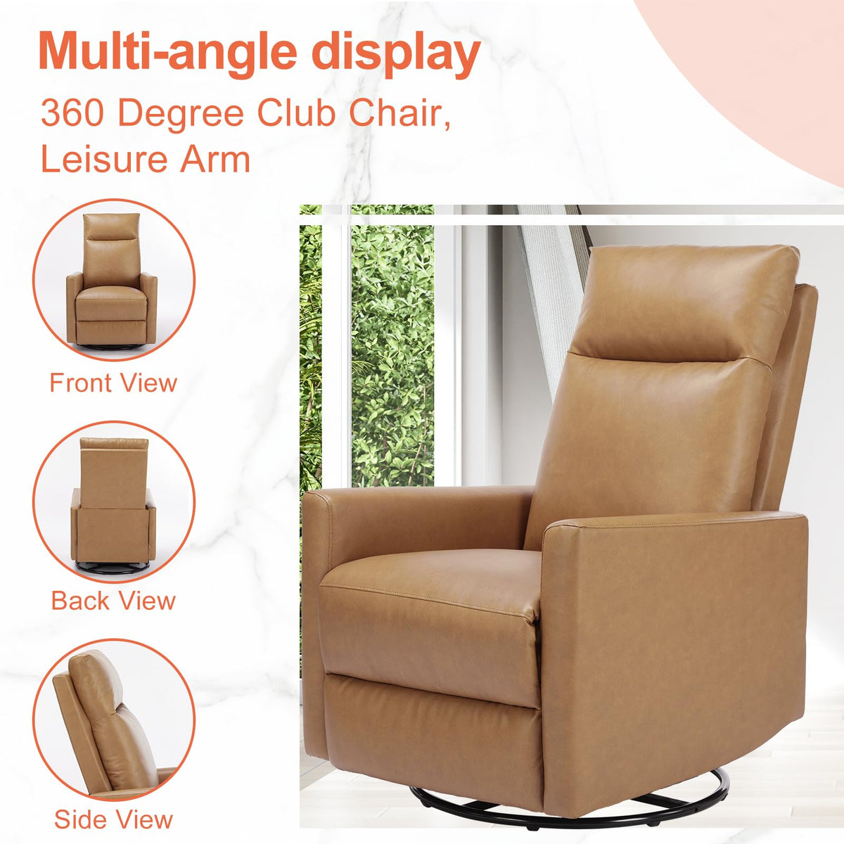 360 Swivel Rocker Recliner Chair C726
