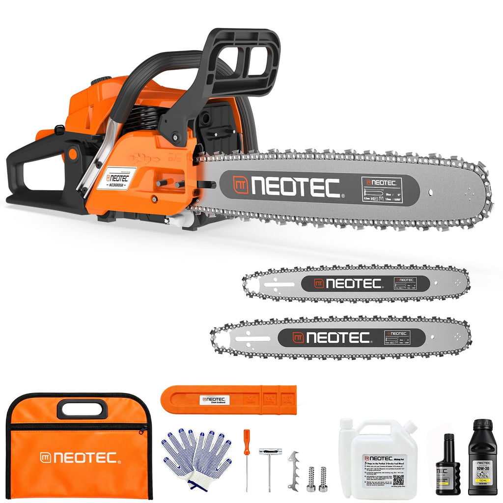 68CC Gas Powered Chainsaw 22 24 Inch Bars 2-Cycle Z7802