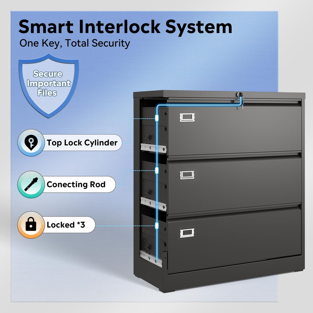 3 Drawer Lateral File Cabinet V902651
