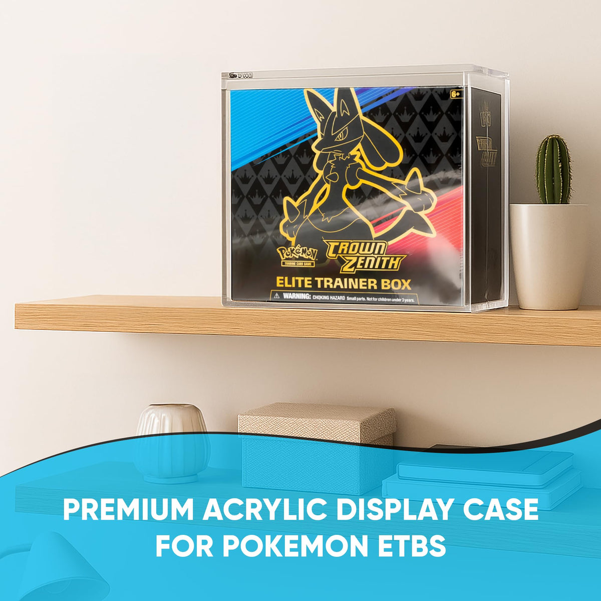 Acrylic Display Case with Magnetic Lid V32916