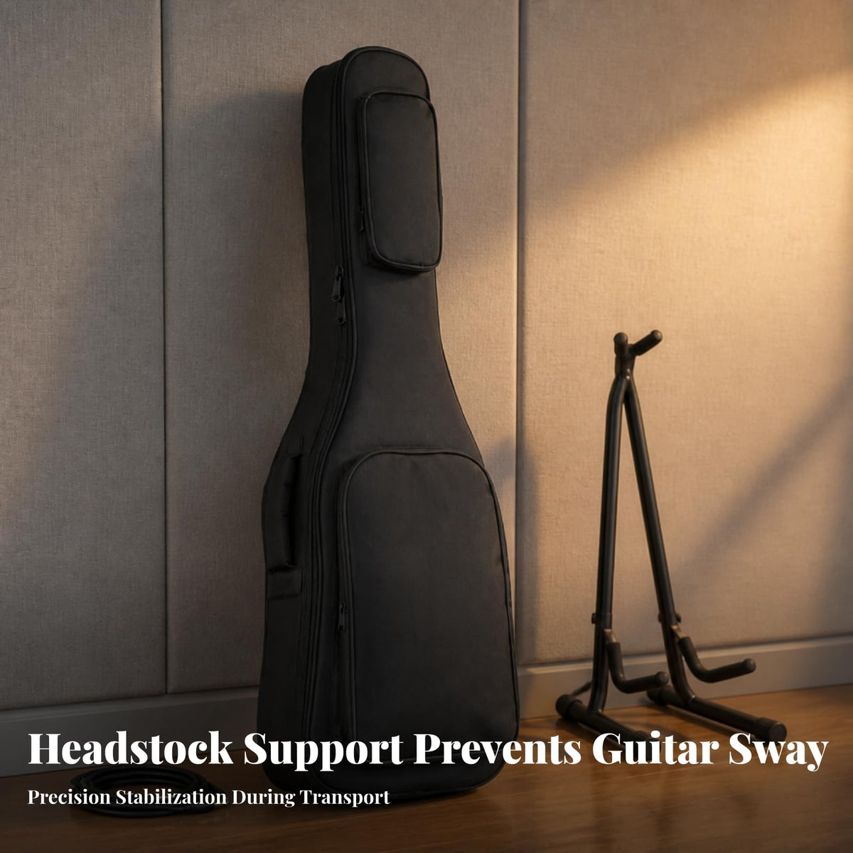 Electric Guitar Bag with Neck Support Oxford Cloth Gig Bag C6297