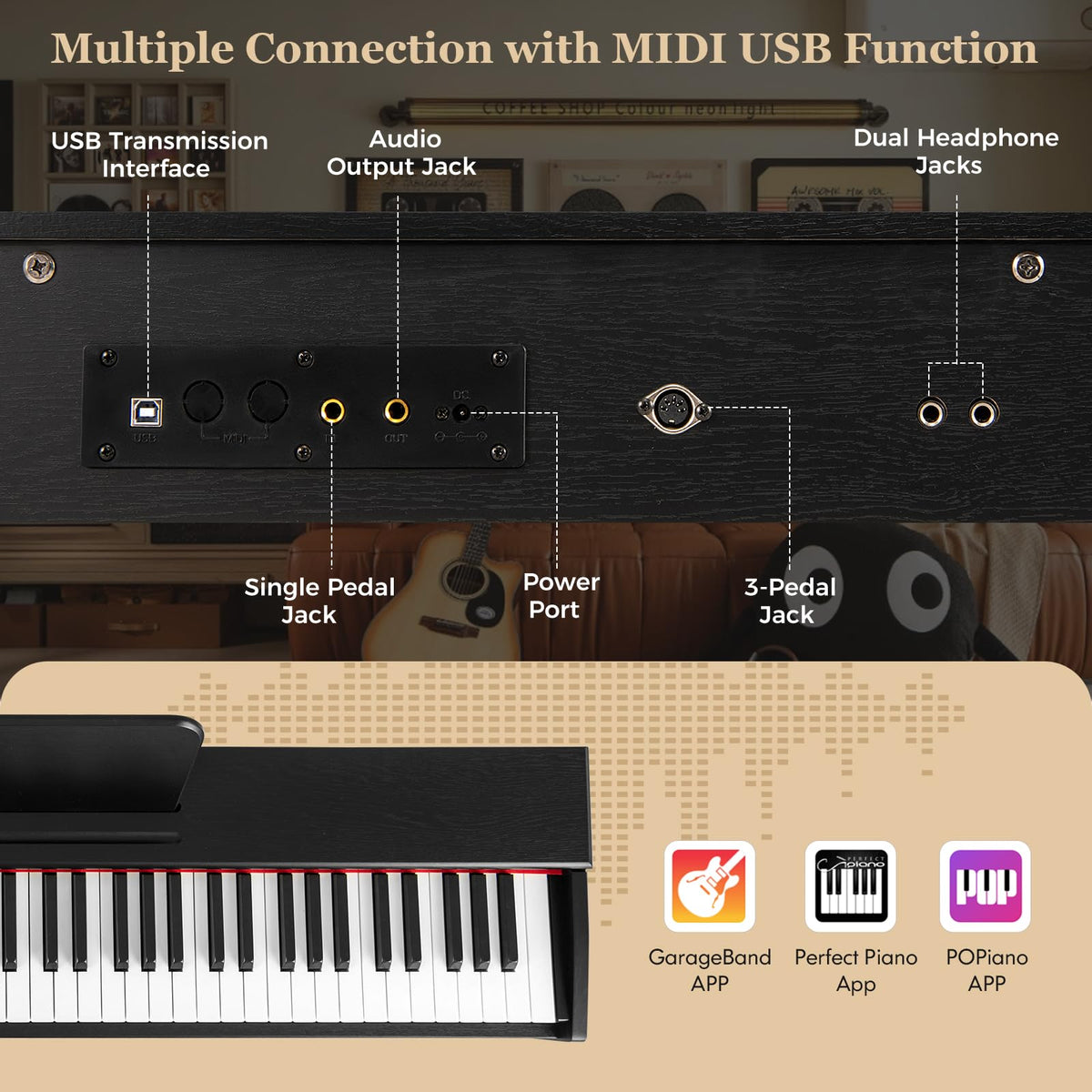 88 Key Weighted Hammer Action Digital Piano D413113