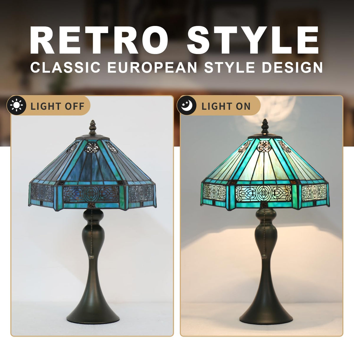 Stained Glass Table Lamp W4721