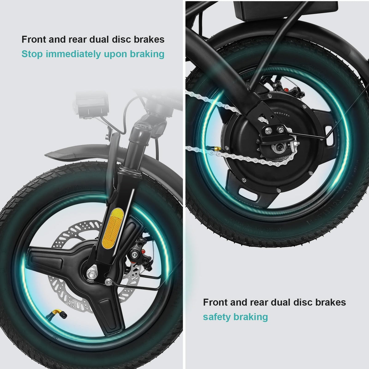 Electric Bike 1200W Peak Motor 20-28MPH 32 Miles Range Removable Battery Q219080