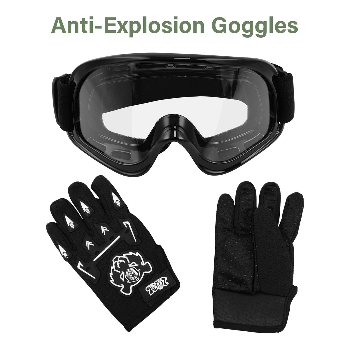 Youth Kids Motocross Helmet with Goggles & Gloves J306416