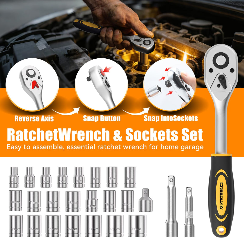 199 Piece Tool Kit with Socket Wrench Tool Box Case K979