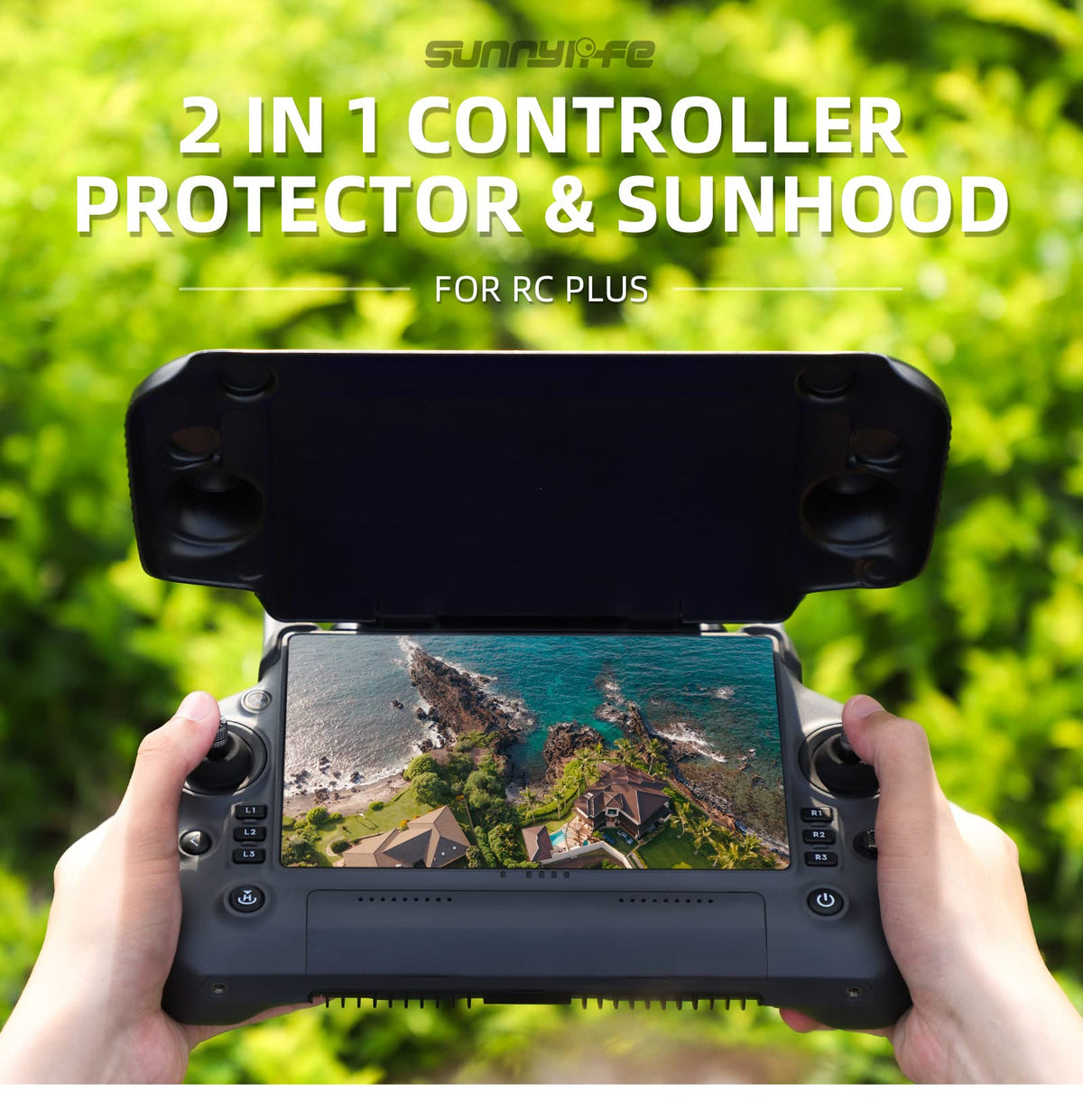 Remote Controller LCD Screen Protect Cover & Sun Hood D625