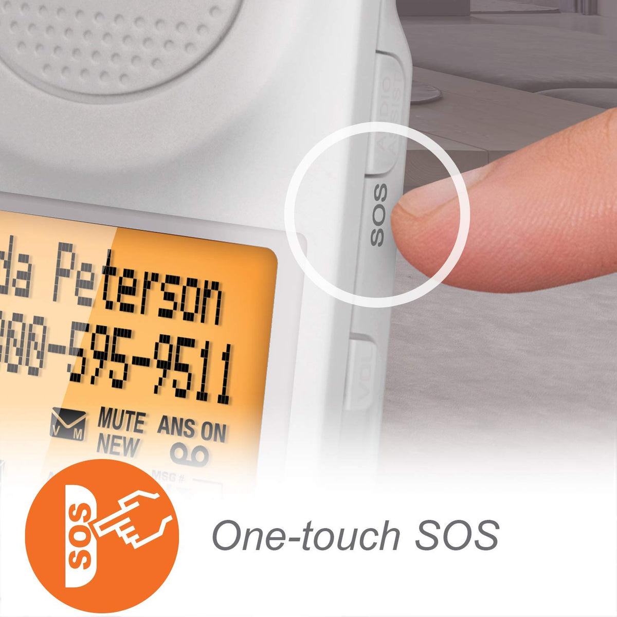 Corded/Cordless Phone System with Big Buttons and Large Display B235