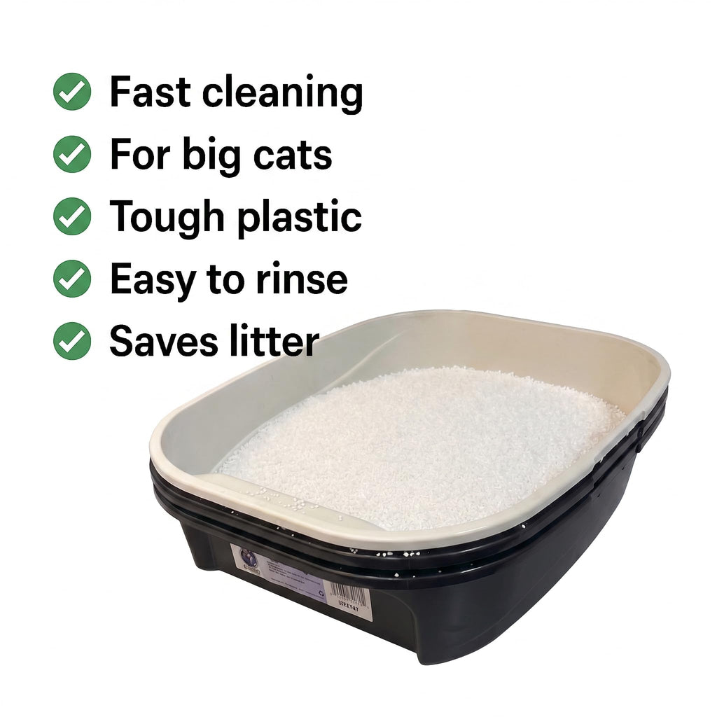 Black Sifting Cat Litter Box M939